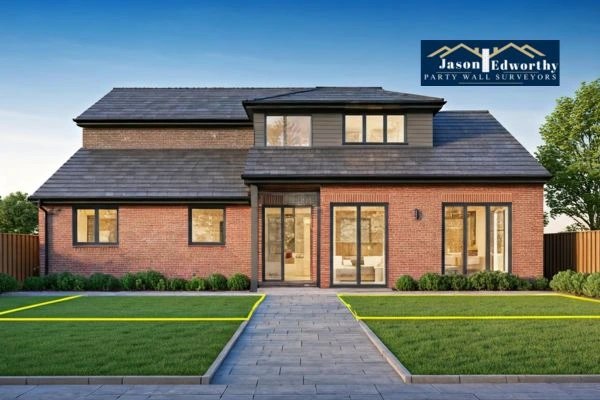 Home extension focusing on boundary line Oxford